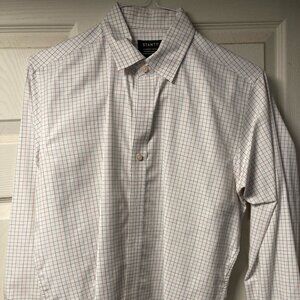 Stantt Red and Blue Checkered Dress Shirt